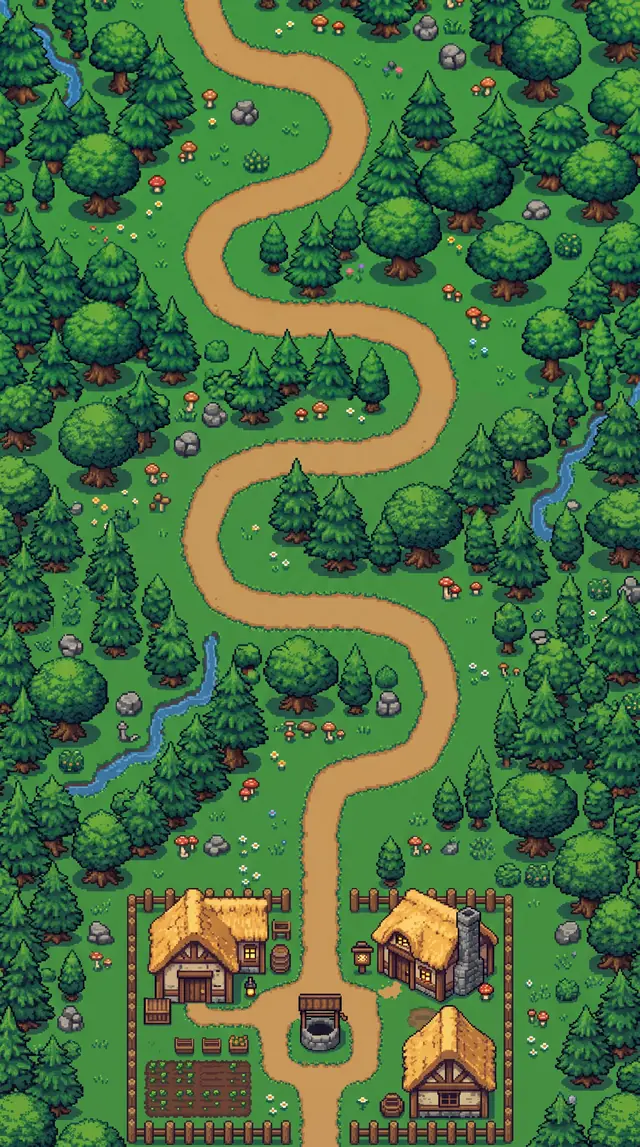 The road through the forest