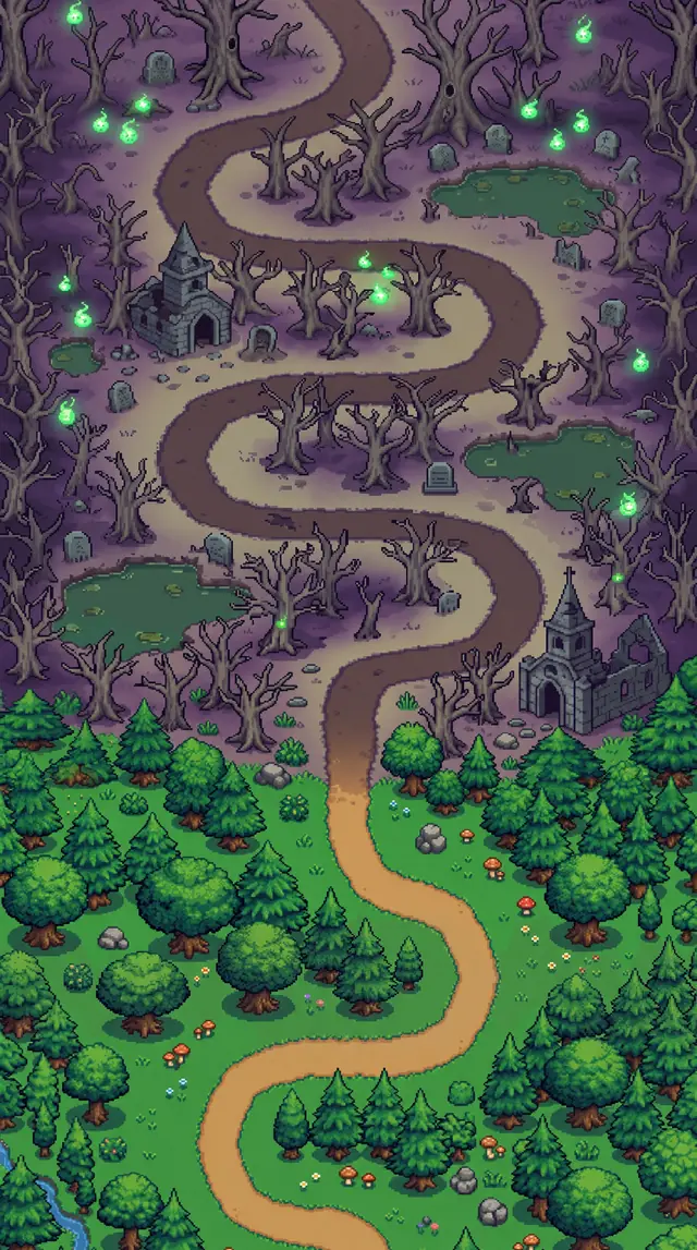 The road through the haunted forest