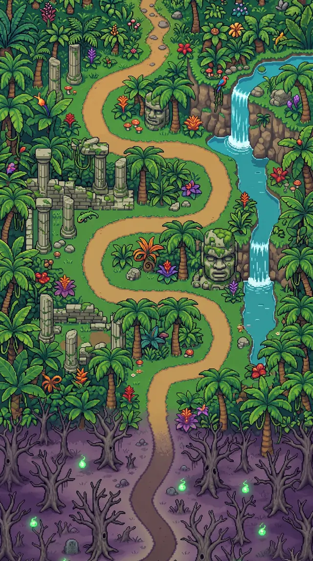 The road through the jungle