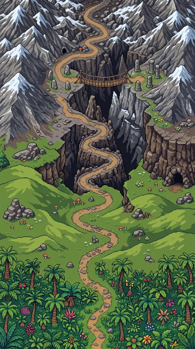The road through the mountains